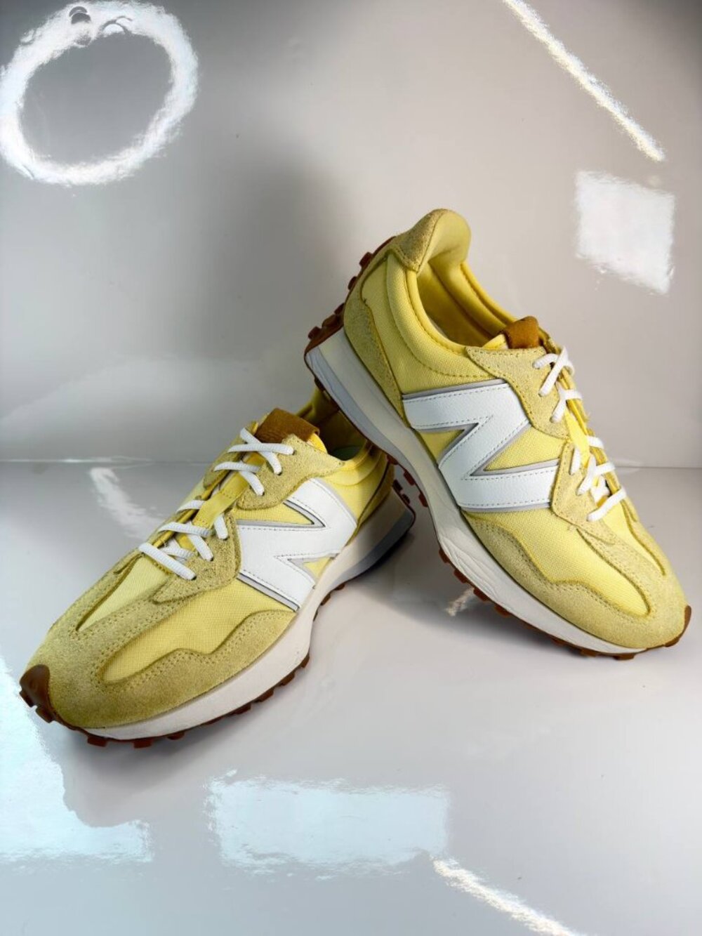 New Balance 327 Golden Hour Sea Salt Yellow Sneakers - US 9.5(M) / US 11(W)